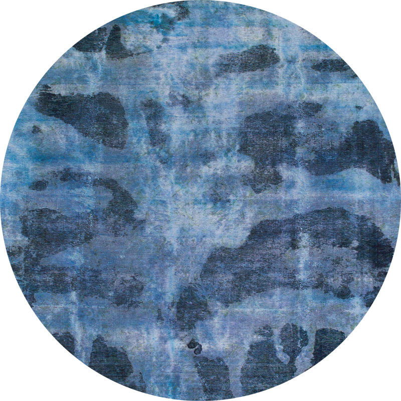 Abstract Indoor Rug, Round 6'