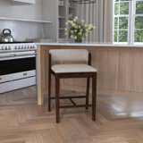 Halfeti Wood Counter Height Stool