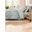 Ensemble de literie Queen 2 pièces, couette verte en polyester, style moderne