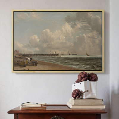 Yarmouth Jetty, 1822-John Constable-Framed Gallery Wrapped Canvas