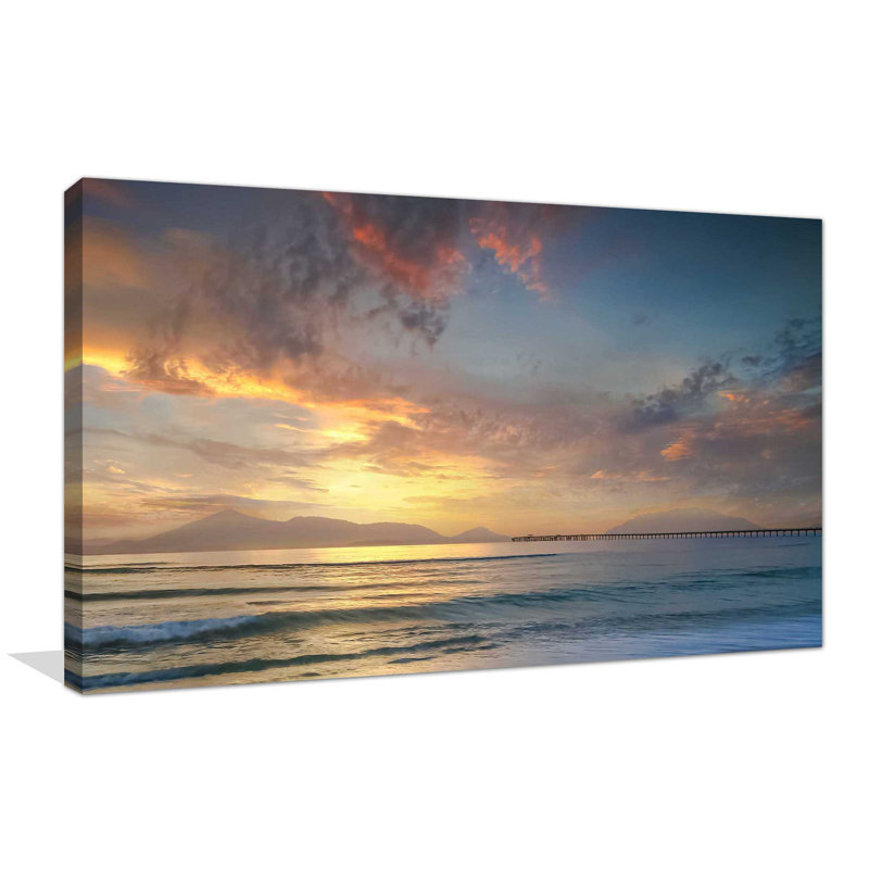 Partagez le coucher de soleil par - photographie, Toile tendue, H 24 po x l 40 po x P 1,5 po