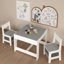 Table d'activités en bois 3 en 1 avec rangement, plateau réversible et chaises pour enfants