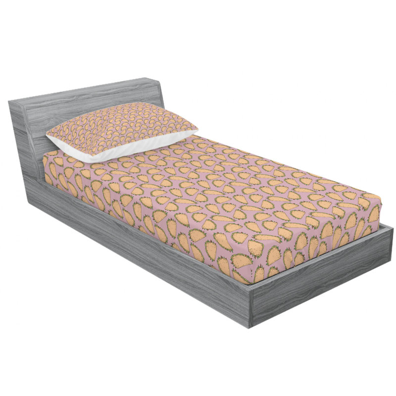 Microfiber Sheet Set, Twin Sheet Set with Fitted Sheet