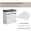 Meuble-lavabo simple avec plateau en résine 20,17 po Kameriah