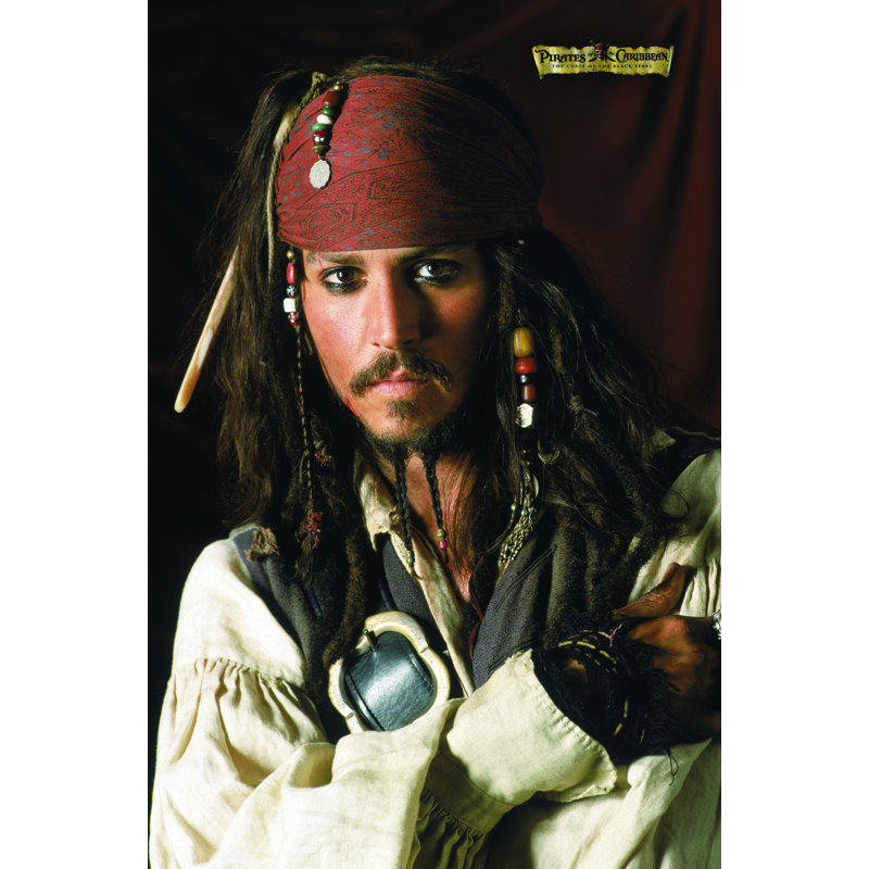 « pirates de the caraïbes-depp », impression sur papier