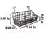 Paniers de rangement muraux sans perforation avec envers adhésif, organisateur en fil d'acier robuste pour armoires de cuisine, salle de bain, garde-robe et garde-manger, installation sans outil, paquet de 2
