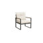 Ensemble de 2 chaises d'extérieur en acier avec meubles de patio