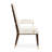 Belmont Place Upholstered Dining Armchair - Cream/Espresso