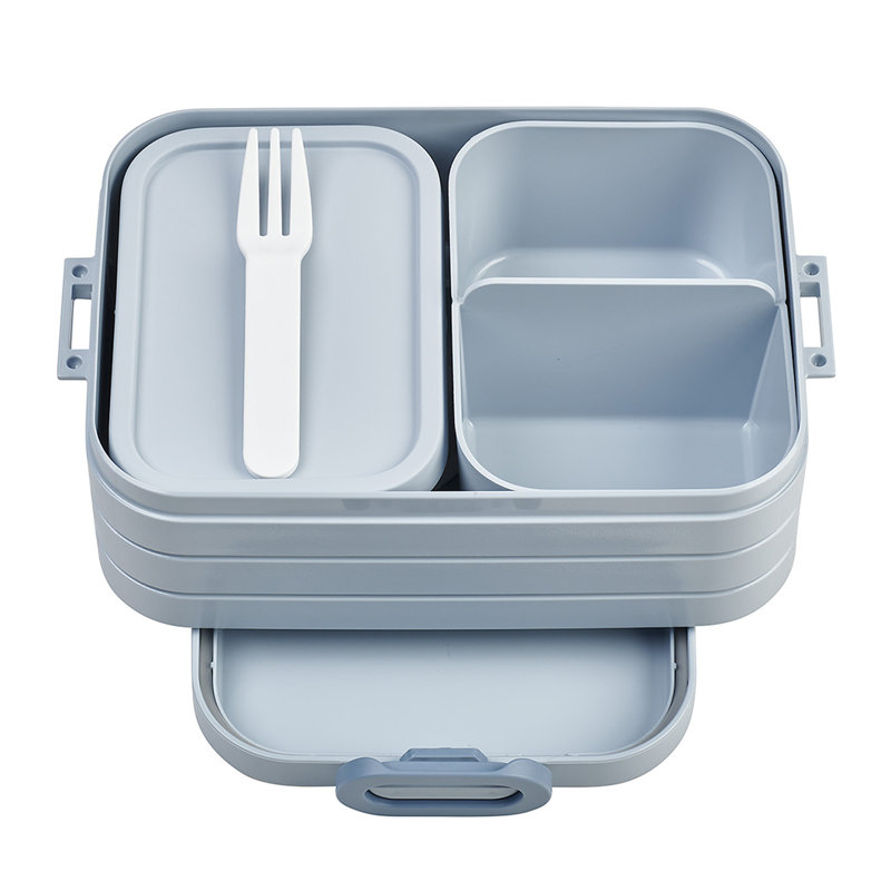 Take a Break Plastic Bento Lunch Box Midi - Nordic Sage, Blue