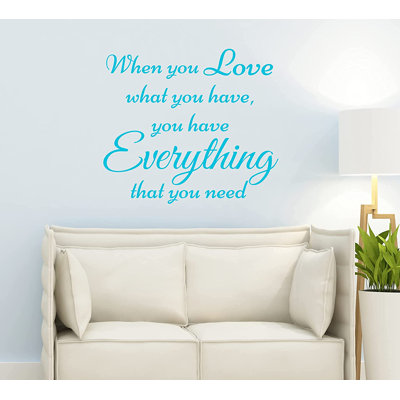 Text & Numbers Non-Wall Damaging Wall Decal