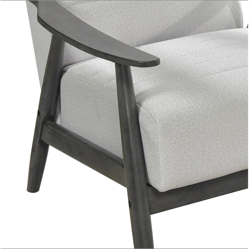 Fauteuil long en velours 31,5 po Longbons, Velours blanc