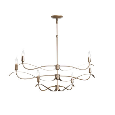 Willow 6 - Light Candle Style Classic Chandelier