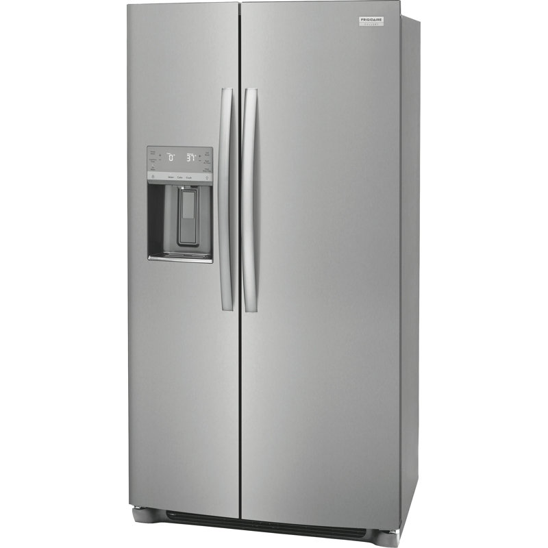Frigidaire 36" 22.3 Cubic Feet Energy Star Smudge-Resistant Side By Side Refrigerator with External Water and Ice Dispenser