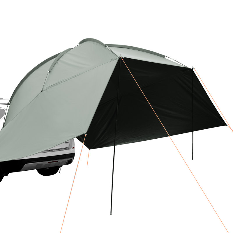 Large Portable Gray Car Side Awning with UV Protection