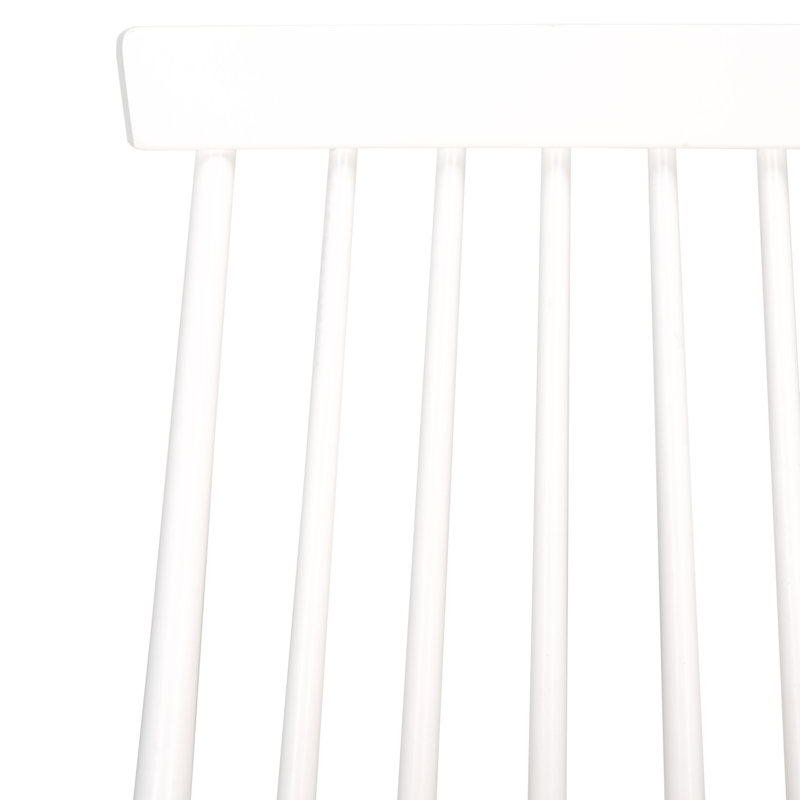 Chaise d'appoint en bois massif Rolde, Blanc