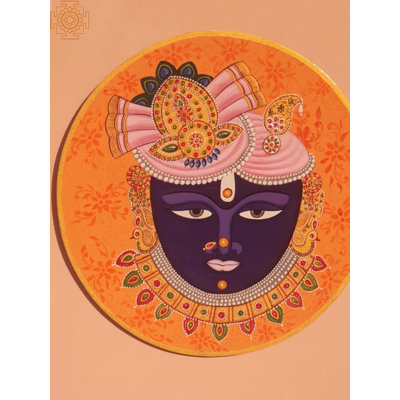 Plaque de bois Shrinathji | Bois MDF | Par Jagriti Bhardwaj