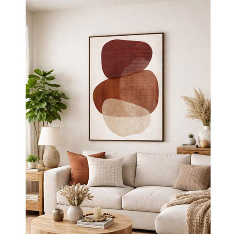 Earthen Strata I, Handed Painted Canvas