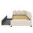 A Twin-Sized Velvet Upholstered Daybed With Two Built-In Drawers-1118434804-1118434805