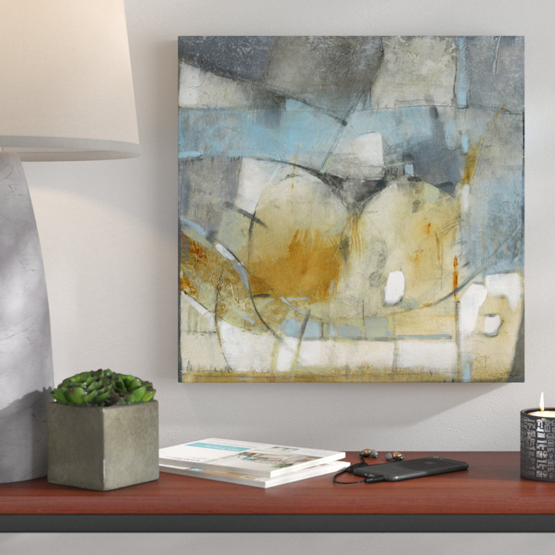 Vue aérienne I - reproduction d'art sur toile tendue, H 12 po x l 12 po x P 1,5 po