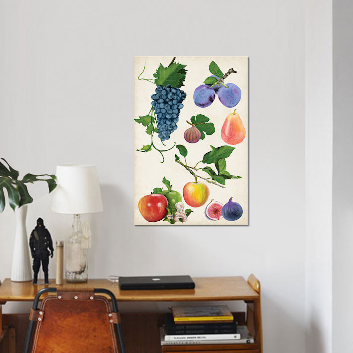 «Fruit Collection II», impression sur toile, H 26 po x l 18 po x P 1,5 po, Toile tendue, Pas de tapis