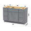 Base de meuble-lavabo simple 48 po seulement-98636832