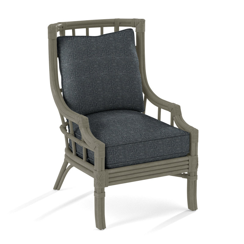 Seville Armchair, White Textured Performance; 0865-91, Greystone
