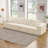 69.29" Modular Compression Loveseat with Armrest, Upholstered Flannel 2 Seater Sectional Component with 3 Pillows, "Boneless" Cloud Sofa in a Box for Living Room Small Spaces Black/Gray/Blue/Green/Beige/Brown-1195926891-1191579659-1207099112