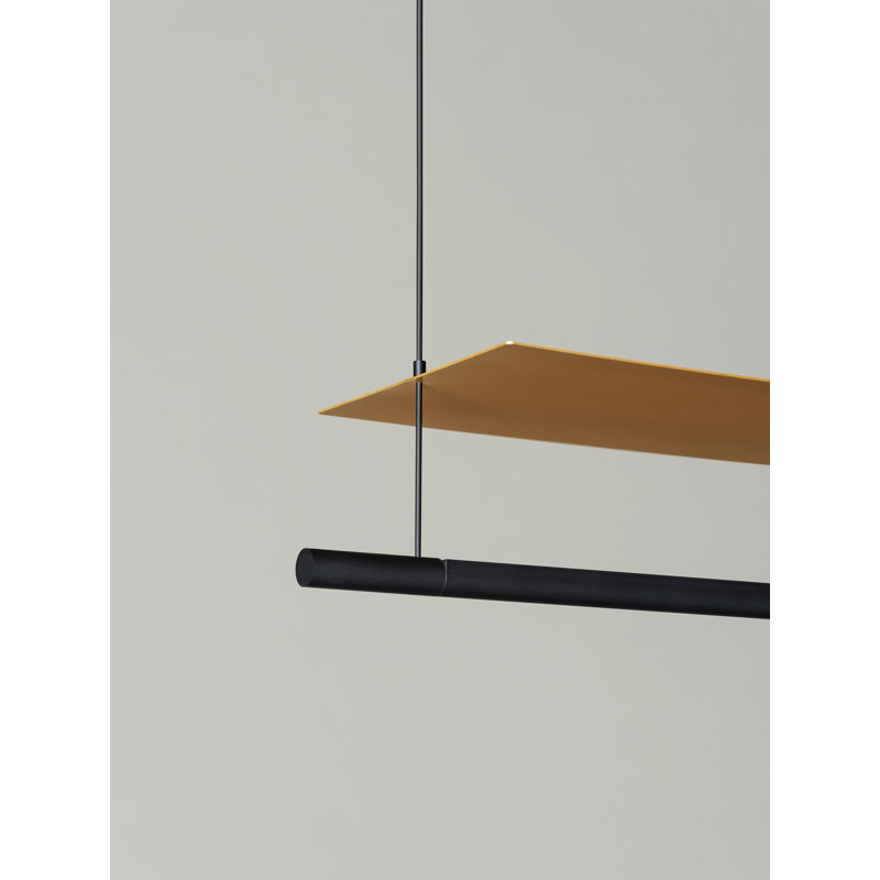 Lámina 45, 200.4" H x 23.1" W x 7.8" D, Gold, 18 W