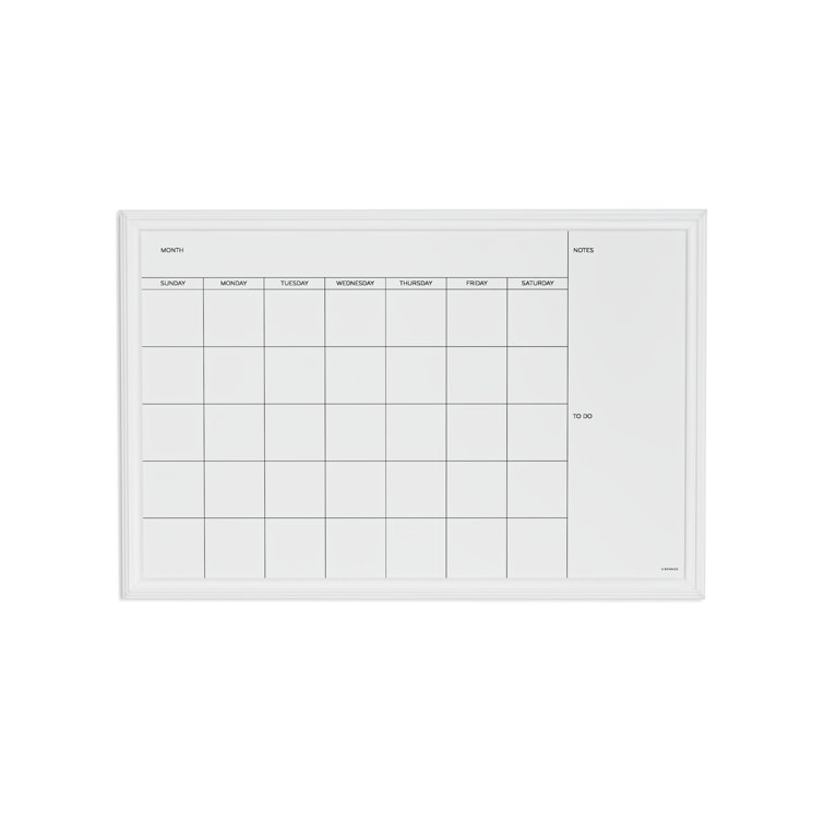 Magnetic Calendar/Planner Whiteboard 30 x 20 Symple Stuff