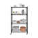 Steel Adjustable Height Shelving Unit with Wheels