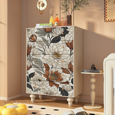 Commode d'appoint avec cinq tiroirs Retro
