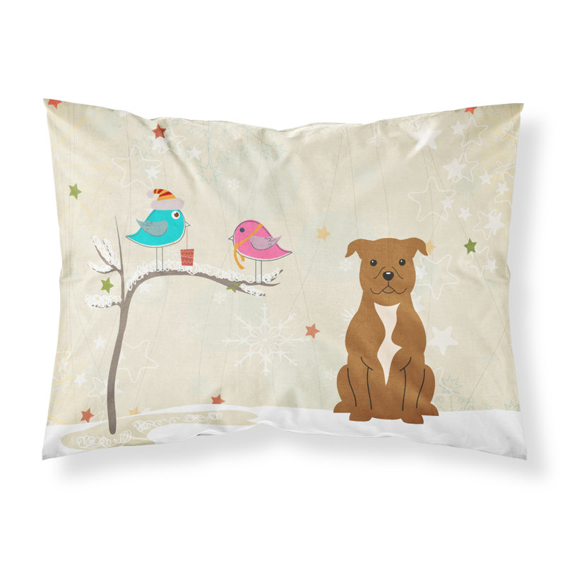 Microfiber, Brown Staffordshire Bull Terrier