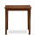 3 Piece Counter Height Pub Set for Small Spaces Contains a Square Dining Room Table and 2 Linen Fabric Chairs, Mahogany-1826807651