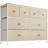 Ojaswi 8-Drawer Dresser, Chest of Drawers with Fabric Storage for Bedroom-1053165758
