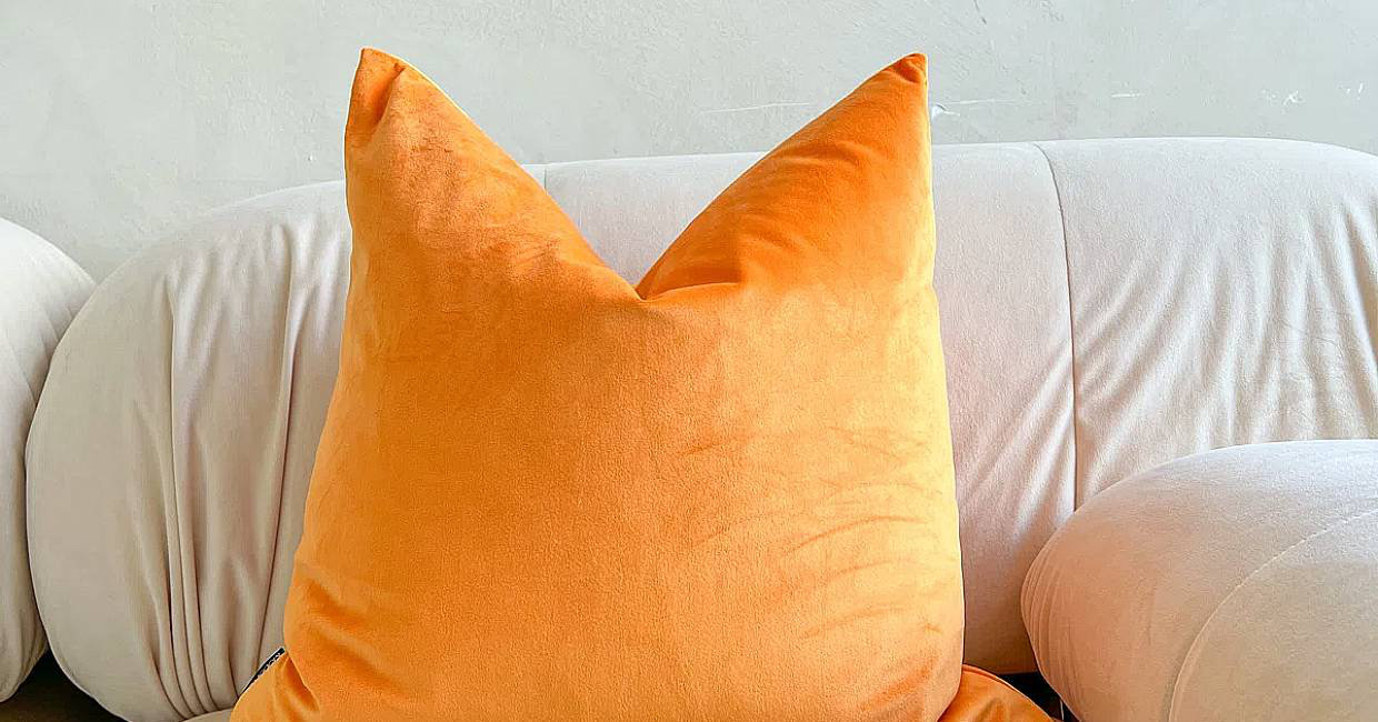 The Aqua Abstract Velvet Pillow — Modish Decor Pillows