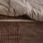 7 Piece Micro Corduroy Comforter Set Brown King