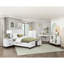 Lit plateforme grand blanc avec tiroirs de rangement et meubles de chambre à coucher en bois 1pc-1334511462