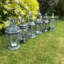 6 Piece Metal Lantern Set Cylindrical Candle Lanterns with Doors | Decorative Indoor Outdoor Lantern for Patio & Garden-118804011