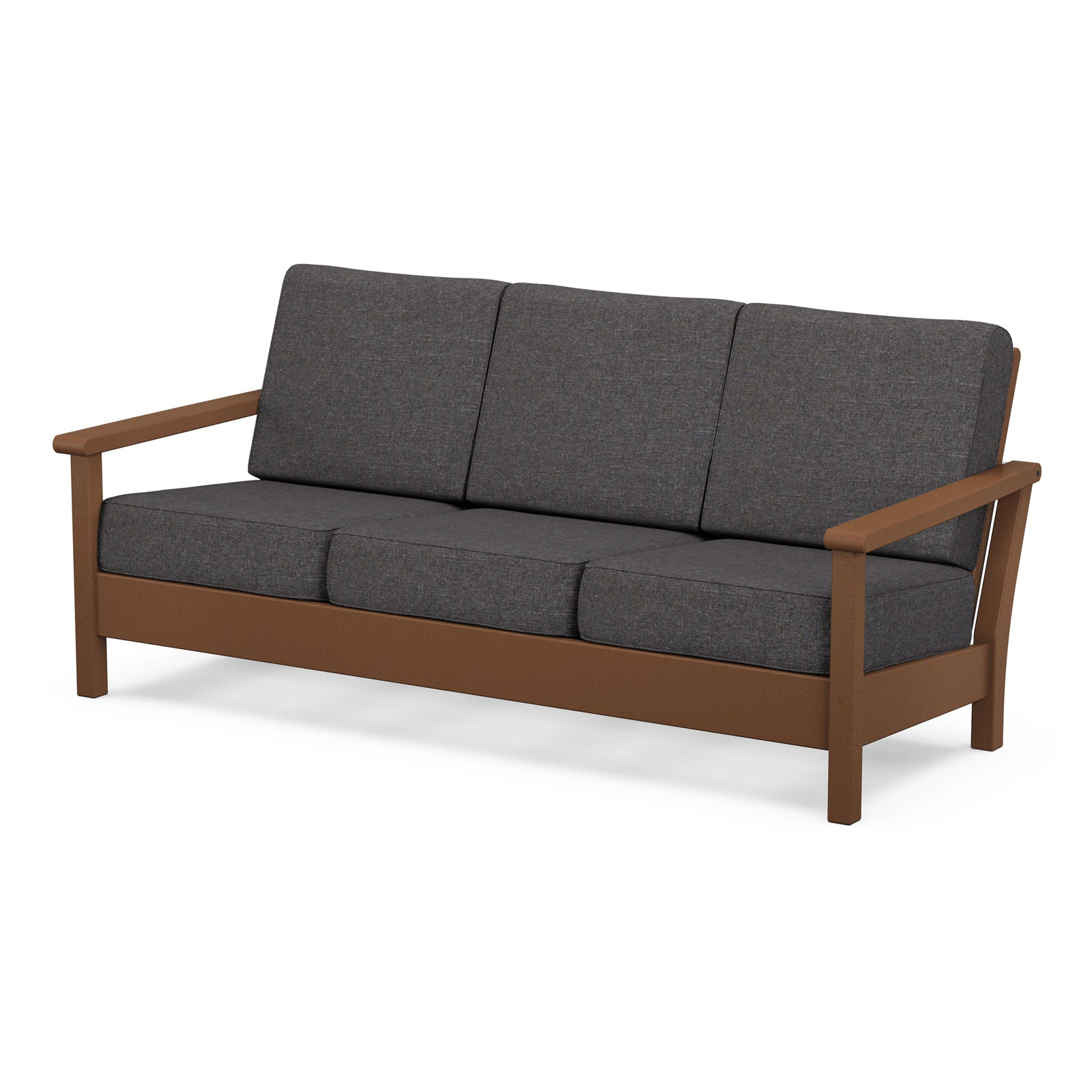 Harbour Deep Seating Sofa, Ash Charcoal, Teak