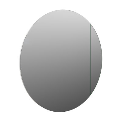 Recessed Frameless Single Door Medicine Cabinet with Adjustable Shelves