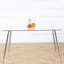 Table de salle à manger 51 "avec plateau en verre trempé et pieds pour la cuisine moderne-650509847