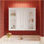 Armoire à pharmacie de 36 po x 28 po, armoire de rangement murale pour salle de bain, avec 1 tablette réglable, armoire à pharmacie murale pour la salle de bain, charnières à fermeture douce, portes à ouverture pivotante