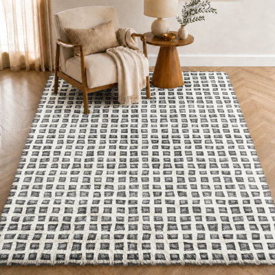 Tapis géométrique Dream Shag ADS727 lavable à la machine de qualité supérieure
