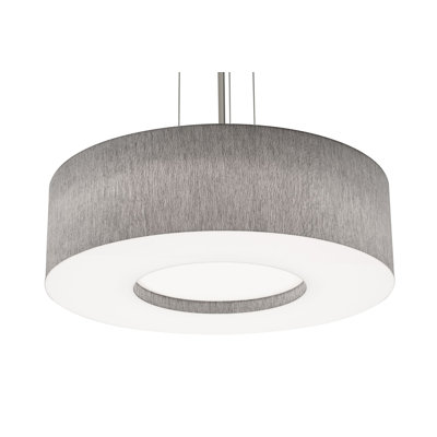 Bozko - Light Nickel Drum Pendant
