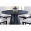 Table ronde en bois noir