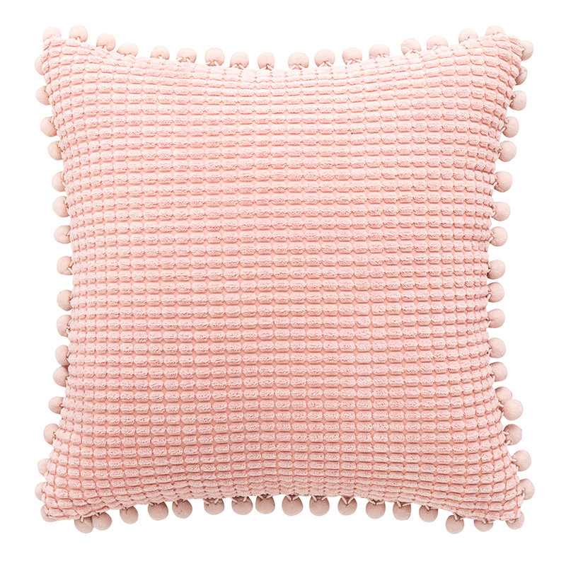 Coussin décoratif, Rose, 20 po x 20 po, Housse de coussin seulement - sans coussin