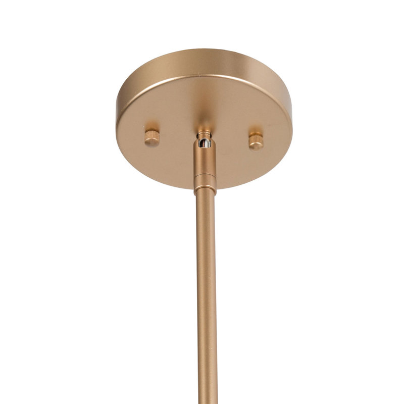 Luminaire suspendu à 1 lumière pour îlot de cuisine Rijja, Or