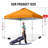 10 Ft. W x 10 Ft. D Metal Pop Up Canopy Tent with One Push Setup-100704041