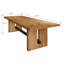 8-seater rectangular solid wood dining table, sturdy and durable, suitable for dining rooms, living rooms or home offices-605715421