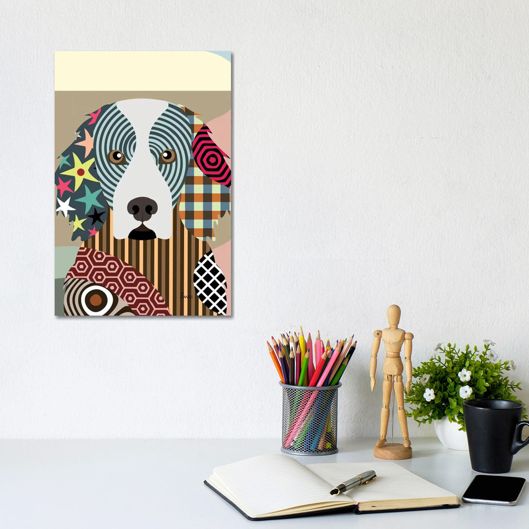 Gordon Setter by Lanre Studio - Wrapped Canvas Print